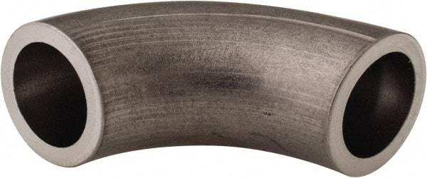 VNE - 1/2", Unpolished Style, Sanitary Stainless Steel Pipe 90° Elbow - Butt Weld x Butt Weld Connection, Grade 316L - Eagle Tool & Supply