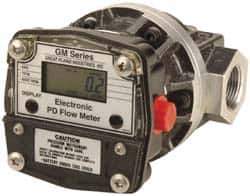 GPI - 1/2" Port Oval Gear Flowmeter - 800 Max psi, 0.3 to 7.9 GPM, Aluminum - Eagle Tool & Supply