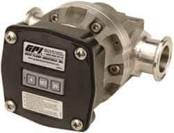 GPI - 1" Port Oval Gear Flowmeter - 800 Max psi, 0.26 to 0.44 GPM, Stainless Steel - Eagle Tool & Supply