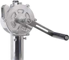 GPI - 3/4" Outlet, 10 GPM, Aluminum Hand Operated Rotary Pump - For 15, 30 & 55 Gal Drums, For Diesel Fuel, Kerosene, Medium Weight Oils & Gasoline - Eagle Tool & Supply