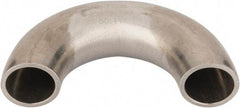 VNE - 3/4", Unpolished Style, Sanitary Stainless Steel Pipe 180° U Bend - Butt Weld x Butt Weld Connection, Grade 316L - Eagle Tool & Supply