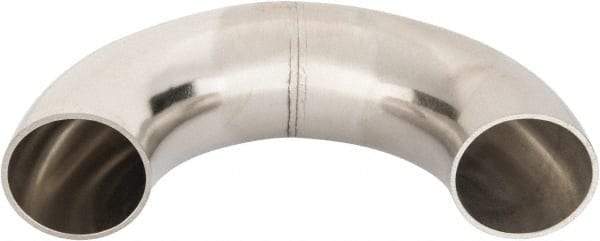 VNE - 1-1/2", Unpolished Style, Sanitary Stainless Steel Pipe 180° U Bend - Butt Weld x Butt Weld Connection, Grade 316L - Eagle Tool & Supply
