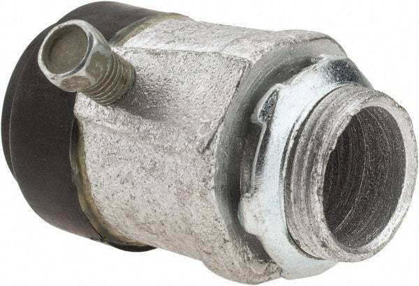 Cooper Crouse-Hinds - 3/4" Trade, Malleable Iron Set Screw Straight Rigid/Intermediate (IMC) Conduit Connector - Noninsulated - Eagle Tool & Supply