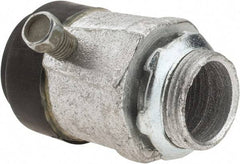 Cooper Crouse-Hinds - 3/4" Trade, Malleable Iron Set Screw Straight Rigid/Intermediate (IMC) Conduit Connector - Noninsulated - Eagle Tool & Supply