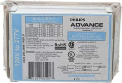 Philips Advance - 1 or 2 Lamp, 120-277 Volt, 0.21 to 0.78 Amp, 0 to 39, 40 to 79 Watt, Programmed Start, Electronic, Nondimmable Fluorescent Ballast - 0.80, 0.85, 0.93, 0.94, 0.95, 0.96, 0.97, 0.98, 1.00 Ballast Factor - Eagle Tool & Supply