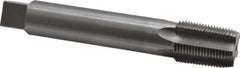 Interstate - 3/4-14 NPT, 5 Flute, Plug Chamfer, Bright Finish, High Speed Steel, Extension Pipe Tap - 6" OAL, 29/32" Shank Diam, 1-3/8" Thread Length, 0.679" Square Size - Eagle Tool & Supply