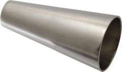VNE - 2 x 1", Unpolished Style, Sanitary Stainless Steel Pipe Concentric Reducer - Butt Weld x Butt Weld Connection, Grade 304 - Eagle Tool & Supply