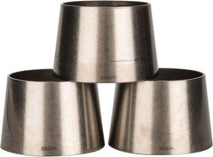 VNE - 3 x 2-1/2", Unpolished Style, Sanitary Stainless Steel Pipe Concentric Reducer - Butt Weld x Butt Weld Connection, Grade 304 - Eagle Tool & Supply