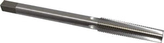 Interstate - 7/8-9 UNC, 4 Flutes, Bright Finish, High Speed Steel, Nut Tap - 10" Overall Length, 3-5/8" Thread Length - Eagle Tool & Supply