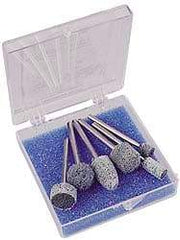Standard Abrasives - 6 Piece Aluminum Oxide Silicon Carbide Unitized Abrasive Point Set - Includes Shapes B52, B90, B121, W160, W163 & W183 - Eagle Tool & Supply