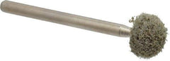 Grier Abrasives - 3/8" Head Diam x 3/8" Thickness, B122, Ball End, Aluminum Oxide Mounted Point - Green-Gray, Fine Grade, 61,650 RPM - Eagle Tool & Supply