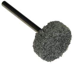 Grier Abrasives - 1-1/4" Head Diam x 3/4" Thickness, W228, Cylinder End, Silicon Carbide Mounted Point - Green-Gray, Fine Grade, 30,520 RPM - Eagle Tool & Supply