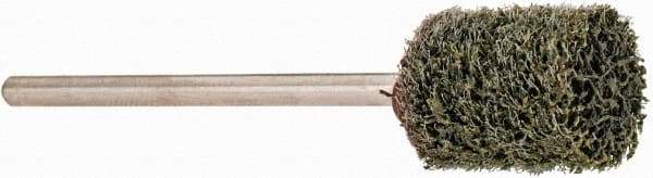 Grier Abrasives - 3/8" Head Diam x 1/2" Thickness, W176, Cylinder End, Silicon Carbide Mounted Point - Green-Gray, Fine Grade, 33,750 RPM - Eagle Tool & Supply