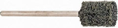 Grier Abrasives - 3/8" Head Diam x 1/2" Thickness, W176, Cylinder End, Silicon Carbide Mounted Point - Green-Gray, Fine Grade, 33,750 RPM - Eagle Tool & Supply