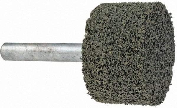 Grier Abrasives - 1-1/4" Head Diam x 3/4" Thickness, W228, Cylinder End, Silicon Carbide Mounted Point - Green-Gray, Fine Grade, 30,520 RPM - Eagle Tool & Supply