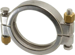 VNE - 3", Clamp Style, Sanitary Stainless Steel Pipe High Pressure Clamp - Grade 304 - Eagle Tool & Supply