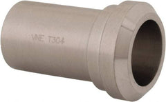VNE - 1", Bevel Seat Style, Sanitary Stainless Steel Pipe Long Welding Ferrule - Plain Light Wall Connection, Grade 304/304L - Eagle Tool & Supply