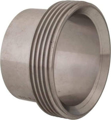 VNE - 2-1/2", Bevel Seat Style, Sanitary Stainless Steel Pipe Welding Ferrule - Threaded Connection, Grade 316/316L - Eagle Tool & Supply