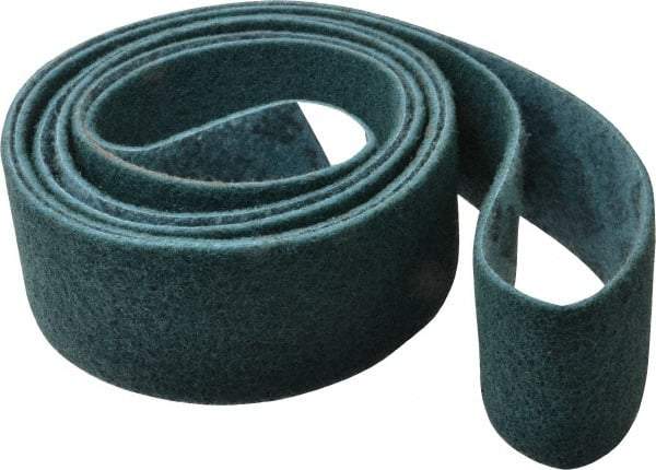 3M - 3" Wide x 132" OAL, Talc Abrasive Belt - Talc, Nonwoven, Series SC-BL - Eagle Tool & Supply