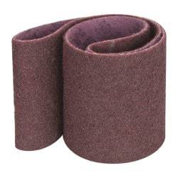 3M - 6" Wide x 48" OAL, Aluminum Oxide Abrasive Belt - Aluminum Oxide, Medium, Coated, Series SC-BL - Eagle Tool & Supply