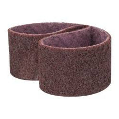 3M - 2" Wide x 18-15/16" OAL, Aluminum Oxide Abrasive Belt - Aluminum Oxide, Medium, Nonwoven, Series SC-BL - Eagle Tool & Supply