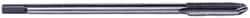 Hertel - M8x1.25 Metric Coarse 2 Flute D5 High Speed Steel Spiral Point Extension Tap - Plug Chamfer, 6" OAL, 6H Class of Fit - Eagle Tool & Supply