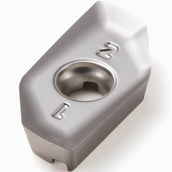 Seco - XPKX12T304 E08 Grade H25 Carbide Milling Insert - Uncoated, 0.157" Thick, 0.016" Corner Radius - Eagle Tool & Supply