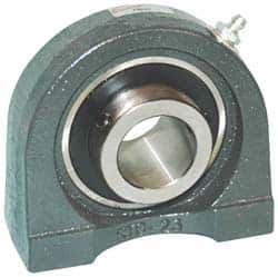 Browning - 1/2" ID, 2-7/8" OAL x 2-9/16" OAH Tapped Base - 1,444 Lb Static Cap, 2,611 Lb Dyn Cap, 2" Btw Mnt Hole Ctrs, 1-5/16" Base-to-Ctr Ht, Cast Iron - Eagle Tool & Supply