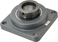 Browning - 2" ID, 6-3/8" OAL x 6-3/8" OAH 4-Bolt Flange - 6,601 Lb Static Cap, 9,752 Lb Dyn Cap, 5-1/8" Btw Mnt Hole Ctrs, Cast Iron - Eagle Tool & Supply