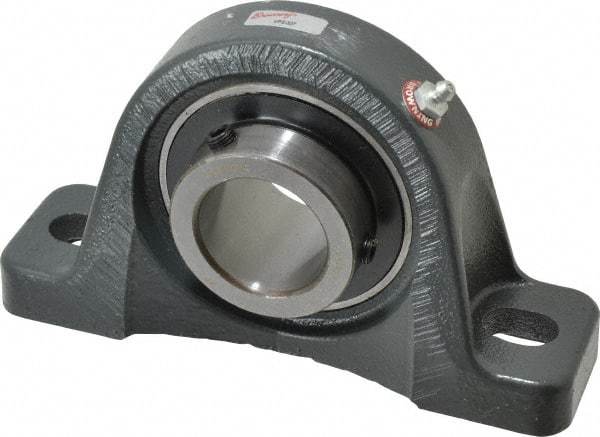 Browning - 1-11/16" ID, 7-15/16" OAL x 4-5/8" OAH Pillow Block - 5,216 Lb Static Cap, 7,889 Lb Dyn Cap, 6-1/8" Btw Mnt Hole Ctrs, 2-5/16" Base-to-Ctr Ht, Cast Iron - Eagle Tool & Supply
