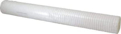 Parker - 2-1/2" OD, 5µ, Polyolefin Thermal Bonded Cartridge Filter - 20" Long - Eagle Tool & Supply