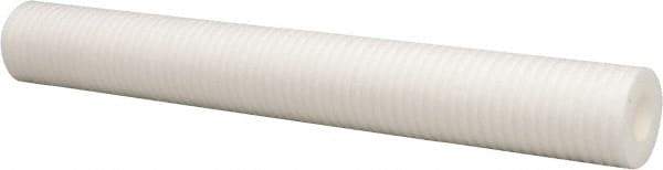 Parker - 2-1/2" OD, 100µ, Polyolefin Thermal Bonded Cartridge Filter - 20" Long - Eagle Tool & Supply