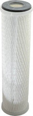 Parker - 2-1/2" OD, 0.5µ, Polypropylene Pleated-Melt Blown & Spun Bonded Cartridge Filter - 10" Long - Eagle Tool & Supply