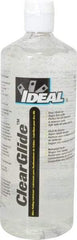 Ideal - 1 Quart Squeeze Bottle, Clear Wire Pulling Lubricant Gel - 30 to 180°F, RoHS Compliant, UL Listed - Eagle Tool & Supply