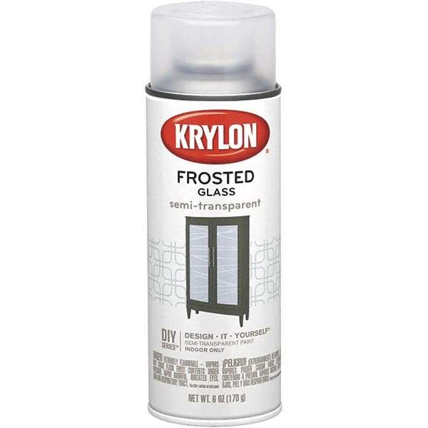 Krylon - Frosted Glass (Color), Frosted, Glass Frosting Spray Paint - 6 oz Container - Eagle Tool & Supply