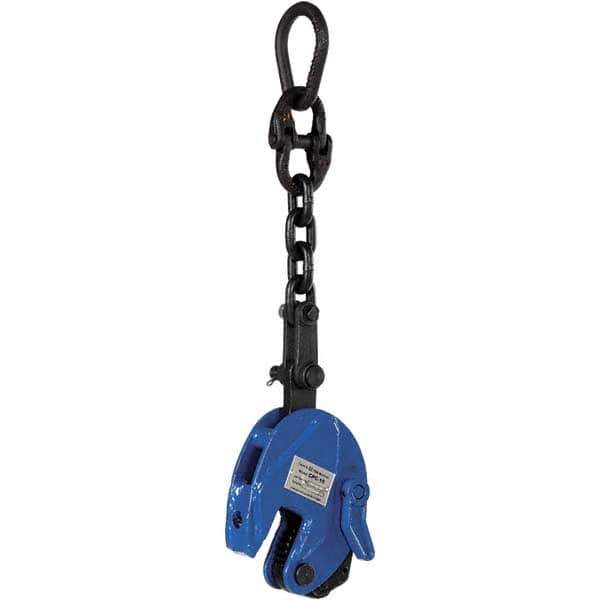 Vestil - 1,000 Lbs. Load Capacity Plate Clamp - 0.6 Inch Max Thickness, 1-1/2 Inch Throat Depth and 2-1/4 Inch Bale Opening - Eagle Tool & Supply