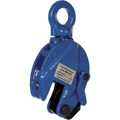 Vestil - 1,000 Lbs. Load Capacity Plate Clamp - 0.6 Inch Max Thickness, 1.56 Inch Throat Depth and 1.1 Inch Bale Opening - Eagle Tool & Supply