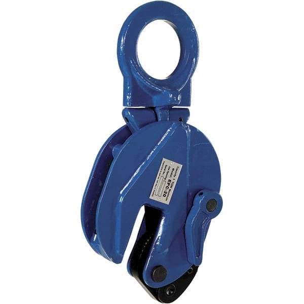 Vestil - 2,000 Lbs. Load Capacity Plate Clamp - 3/4 Inch Max Thickness, 2.9 Inch Throat Depth and 2.3 Inch Bale Opening - Eagle Tool & Supply