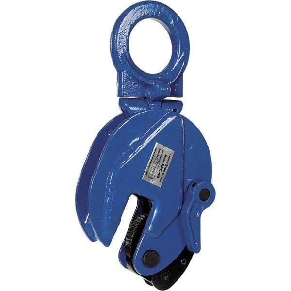 Vestil - 4,000 Lbs. Load Capacity Plate Clamp - 1 Inch Max Thickness, 2.9 Inch Throat Depth and 2.3 Inch Bale Opening - Eagle Tool & Supply