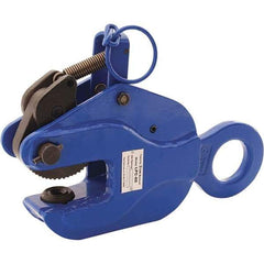 Vestil - 6,000 Lbs. Load Capacity Positive Locking Plate Clamp - 1-1/2 Inch Max Thickness, 3-1/4 Inch Throat Depth and 1.9 Inch Bale Opening - Eagle Tool & Supply