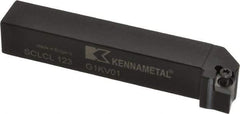Kennametal - SCLC, Left Hand Cut, 5° Lead Angle, 3/4" Shank Height x 3/4" Shank Width, Neutral Rake Indexable Turning Toolholder - 4-1/2" OAL, CC..32.5. Insert Compatibility, Series Screw-On - Eagle Tool & Supply