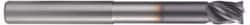 Accupro - 1" Diam 4 Flute Solid Carbide 0.06" Corner Radius End Mill - Eagle Tool & Supply