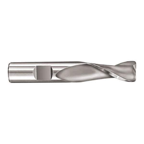 SGS - 5/8", 2 Flute, Single End, Solid Carbide, 0.02" Corner Radius End Mill - 3-1/2" OAL, 30° Helix, Right Hand Flute, 1-1/4" LOC, Right Hand Cut - Eagle Tool & Supply