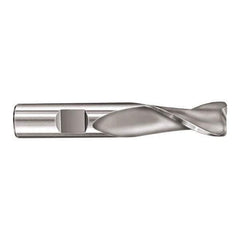 SGS - 5/8", 2 Flute, Single End, Solid Carbide, 0.015" Corner Radius End Mill - 3-1/2" OAL, 30° Helix, Right Hand Flute, 1-1/4" LOC, Right Hand Cut - Eagle Tool & Supply