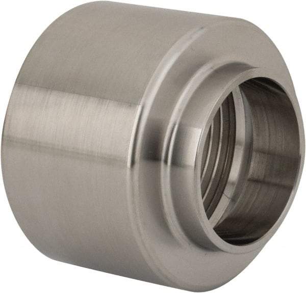 VNE - 1-1/4", Weld Style, Sanitary Stainless Steel Pipe Adapter - FNPT x Butt Weld Connection, Grade 316L - Eagle Tool & Supply