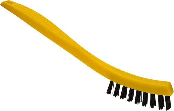 Rubbermaid - 0.6" Bristle Length, Polypropylene Scrub Brush - 8-1/2" OAL, Black, Plastic Block - Eagle Tool & Supply