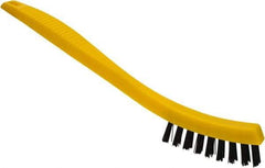 Rubbermaid - 0.6" Bristle Length, Polypropylene Scrub Brush - 8-1/2" OAL, Black, Plastic Block - Eagle Tool & Supply