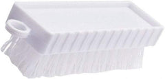 Rubbermaid - 3/4" Bristle Length, Polypropylene Scrub Brush - 4-3/4" OAL, White, Plastic Block - Eagle Tool & Supply