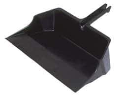 Rubbermaid - 18" Wide x 7-3/4" High Handheld Dustpan - Plastic Body, 6-1/2" Plastic Handle, Black - Eagle Tool & Supply