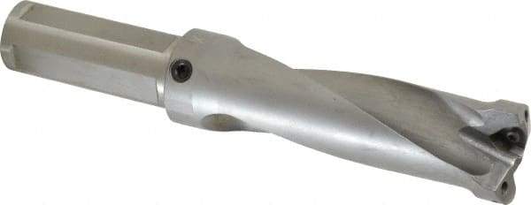 Kennametal - 4.1" Max Drill Depth, 2.5xD, 1-5/8" Diam, Indexable Insert Drill - 2 Inserts, 1-1/4" Shank Diam, Straight Shank - Eagle Tool & Supply